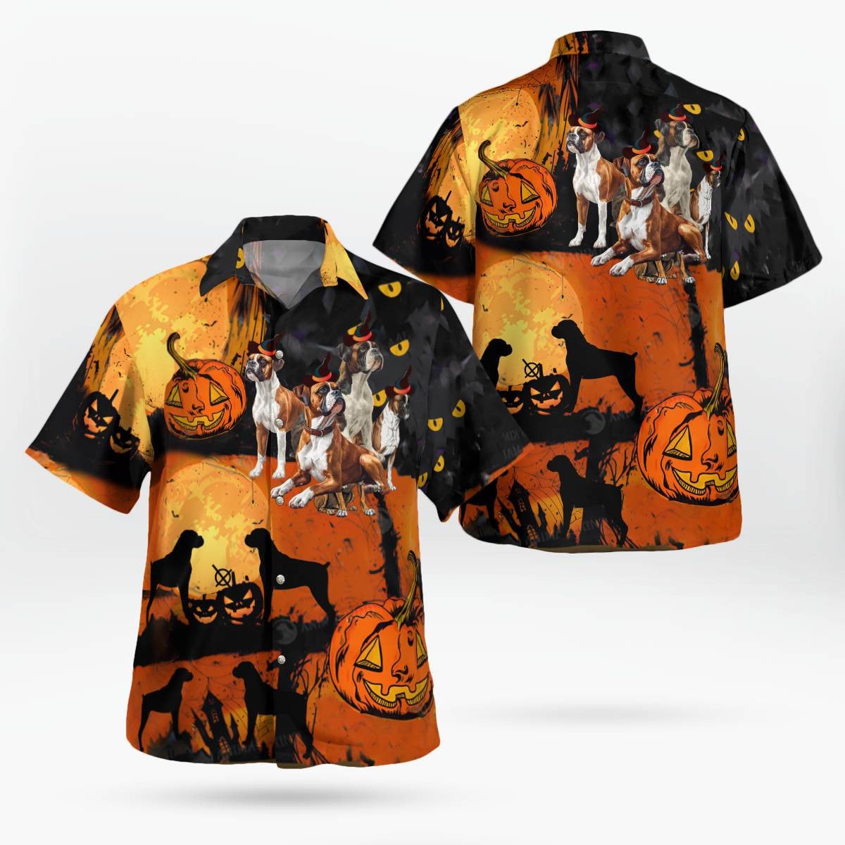 Boxer Halloween Hawaiian Shirt Unique Birthday Gifts Ideas For Animal Lovers