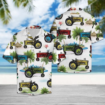 John Deere Hawaiian Shirt Tractor Summer Button Shirts Best Gifts For Farmers