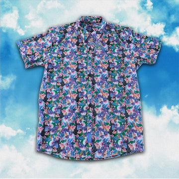 Tactical Hawaiian Shirt Flowers And Guns Button Up Shirt Gun Lovers Gifts For Dad
