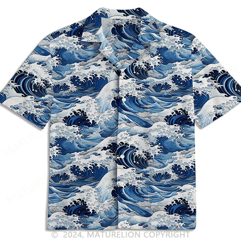 Japanese Ukiyo-E Hawaiian Shirt Sarcastic Quote T-Shirt for Men – Comical Shirt