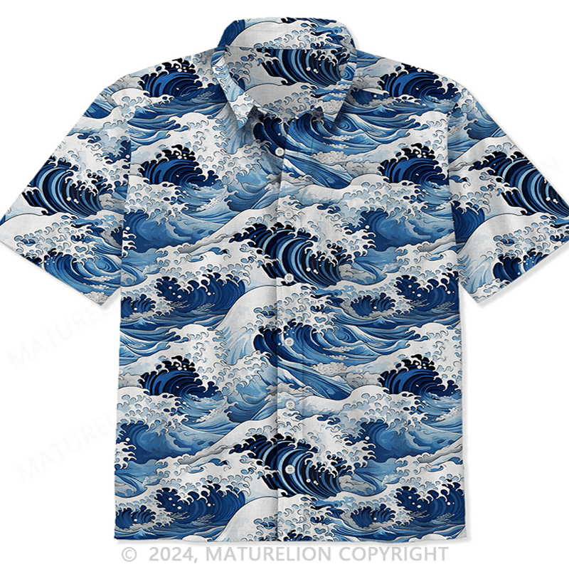 Japanese Ukiyo-E Hawaiian Shirt Sarcastic Quote T-Shirt for Men – Comical Shirt
