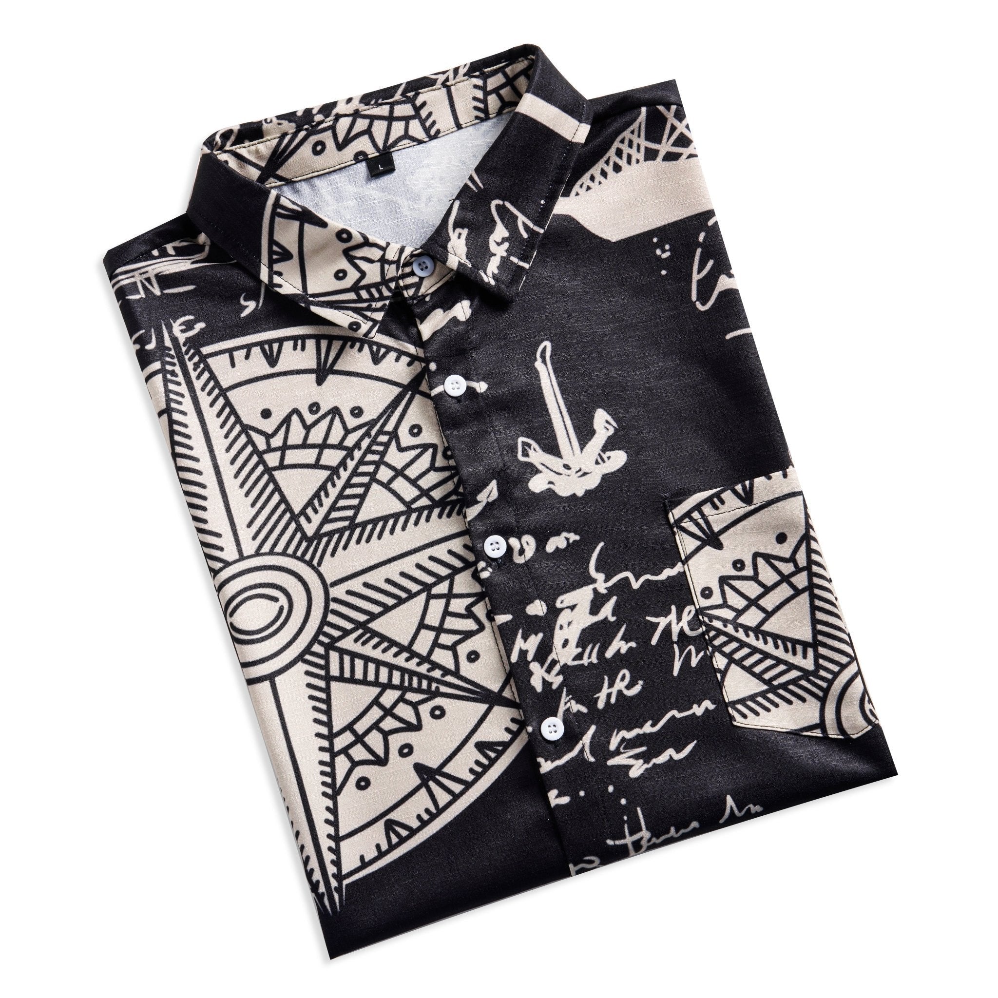 Sailboat Compass Marine 3d Print Retro Men's Hawaiian Shirt Adult Funny Shirt – Hilarious Graph