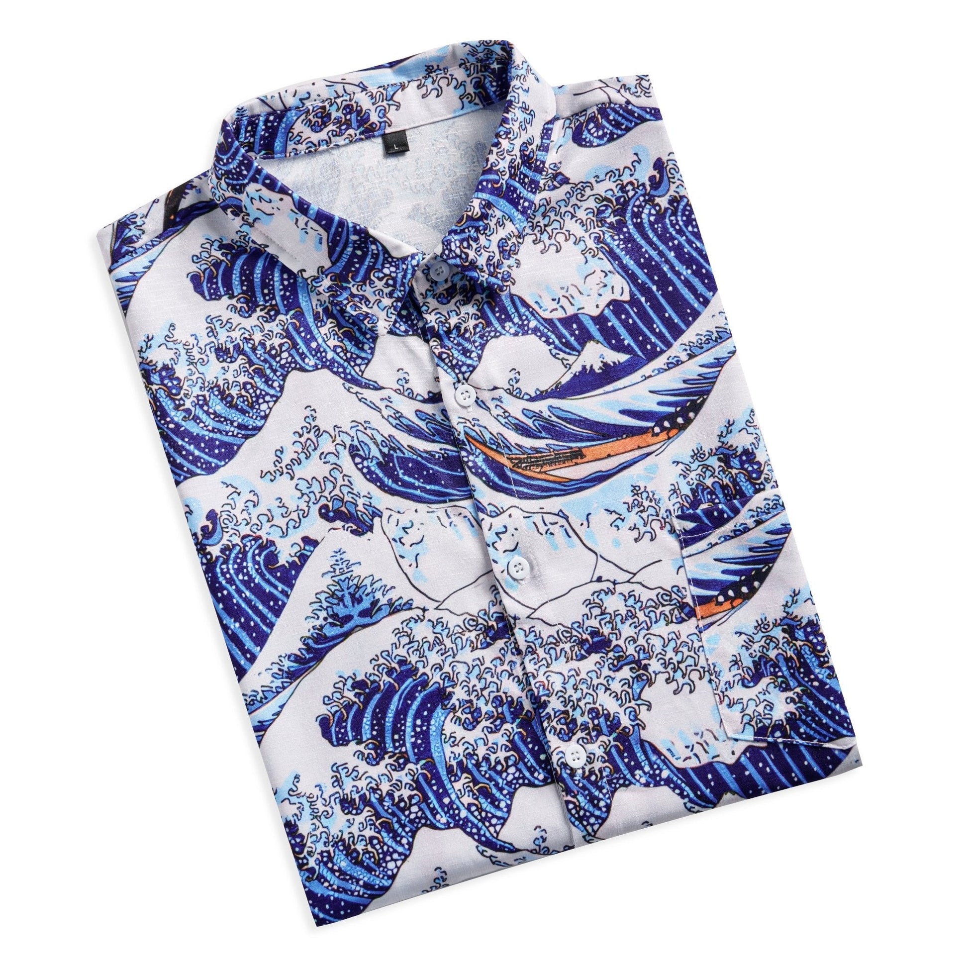 Great Wave off Kanagawa Hawaiian Shirt Funny Quote Shirt – Humorous T-Shirt for Men