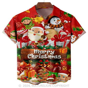 Christmas Party Pocket Short Sleeve Hawaiian Shirt Sarcastic Quote T-Shirt for Men – Comical Sh