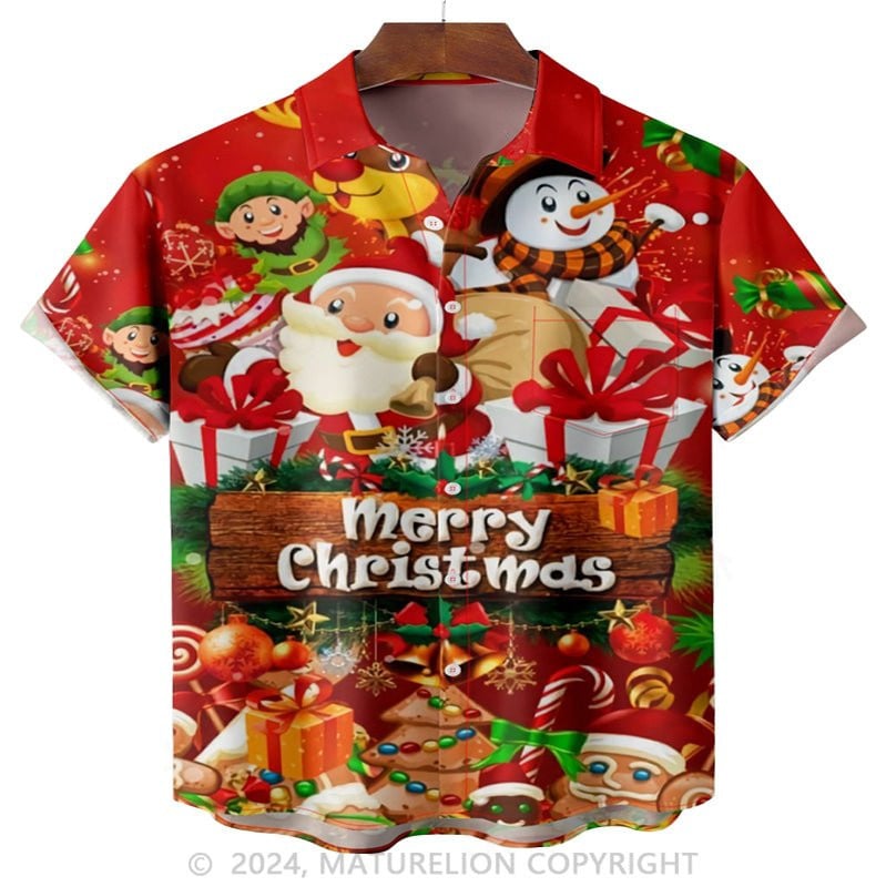 Christmas Party Pocket Short Sleeve Hawaiian Shirt Sarcastic Quote T-Shirt for Men – Comical Sh