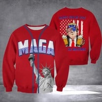 Trump 2024 MAGA Hawaiian Shirt Happy 4th Of July Let's Go Brandon Apparel For Trump Lovers