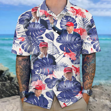 Trump 2024 Aloha Hawaiian Shirt Make America Great Again Donald Trump Shirt MAGA Clothing