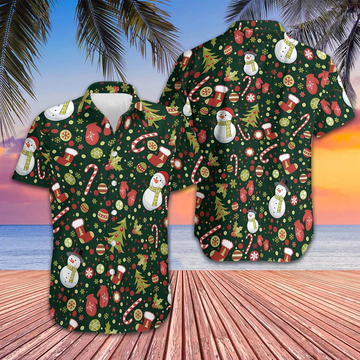 Merry Christmas Pattern Hawaiian Shirt Family Christmas Shirts 2024 Gifts For Him