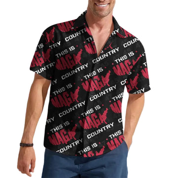 This Is MAGA Country Hawaiian Shirt Pro Trump 2024 Shirt Gifts For MAGA Supporters
