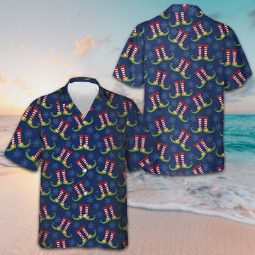 Christmas Elves Legs Hawaiian Shirt Merry Xmas Elf Shirt Gifts For Cousin