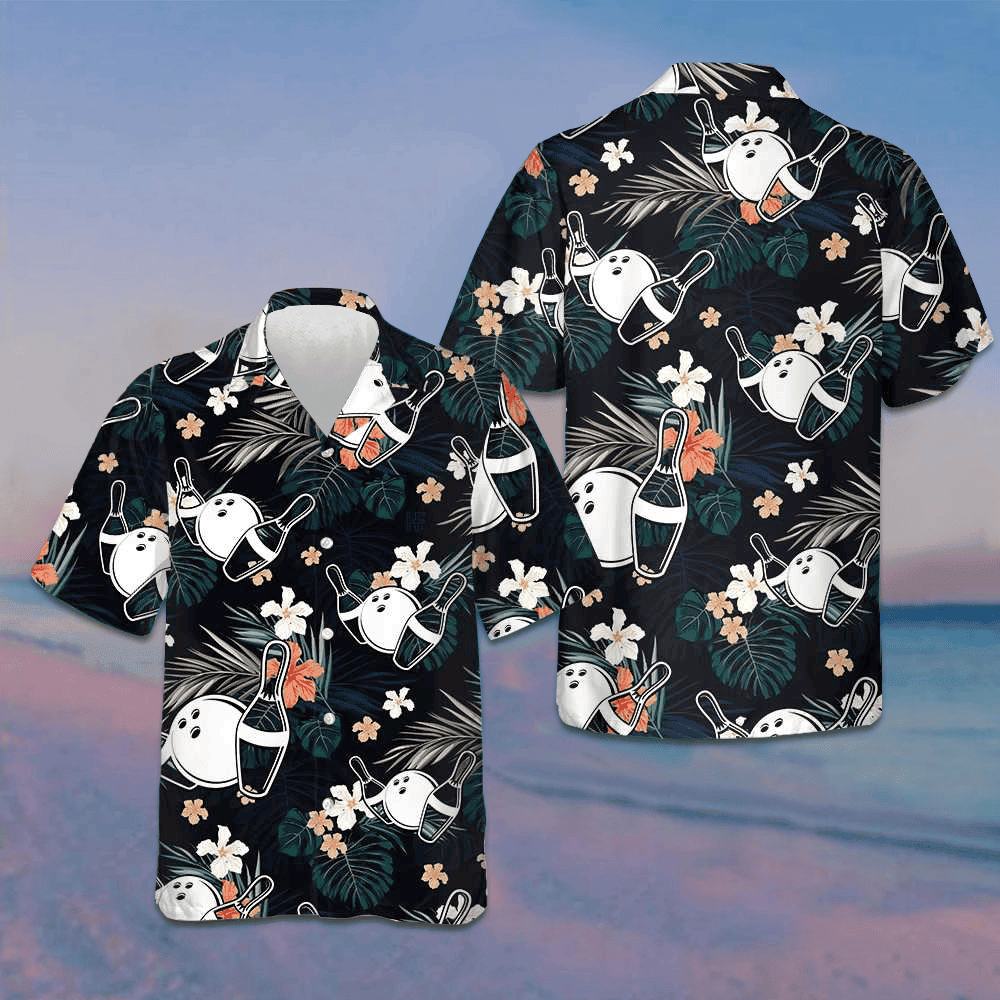 Tropical Bowling Hawaiian Shirt Cool Summer Shirts Best Gifts For Bowlers