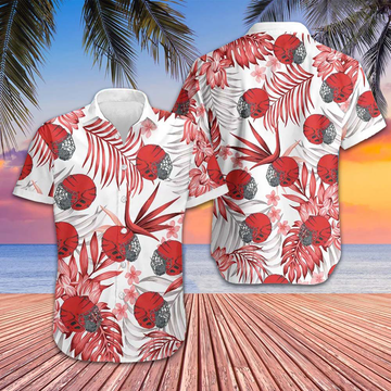 Aloha Hockey Hawaiian Shirt Mens Button Up Shirts Summer Gifts For Hockey Lovers