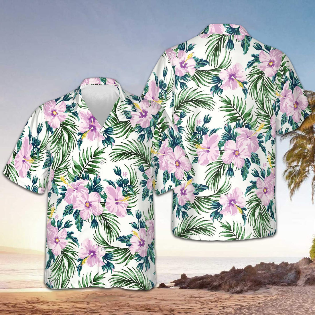 Flower Pattern Hawaiian Shirt Button Down Beach Shirts Gift Ideas For Brother