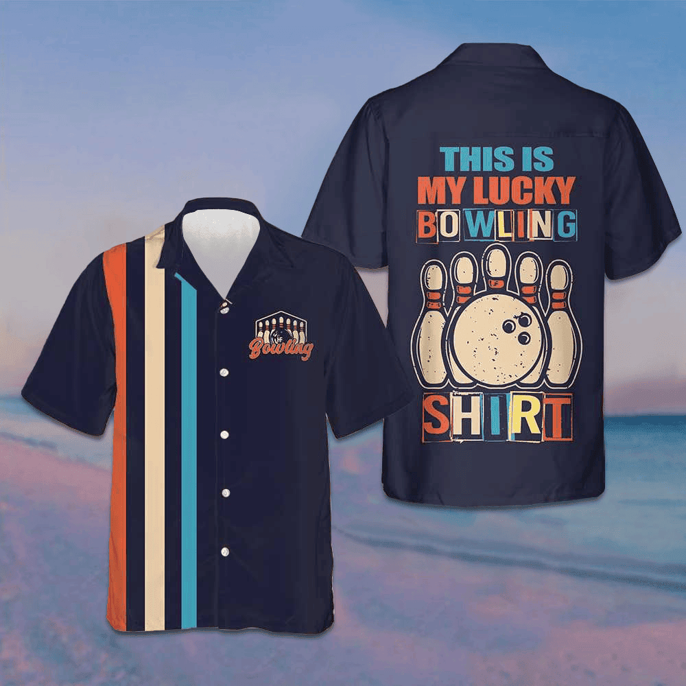 This Is My Lucky Bowling Hawaiian Shirt Best Summer Shirts For Guys Gifts For Bowling Players