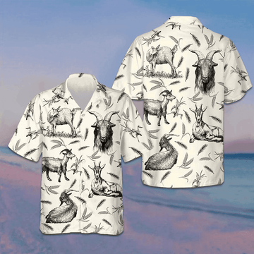 Goat Farm Lovers Hawaiian Shirt Mens Beach Shirts Button Up Gifts For Father