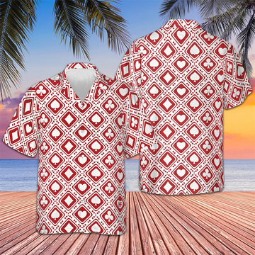 Casino Red Pattern Hawaiian Shirt Cool Summer Shirts Gifts For Poker Lovers