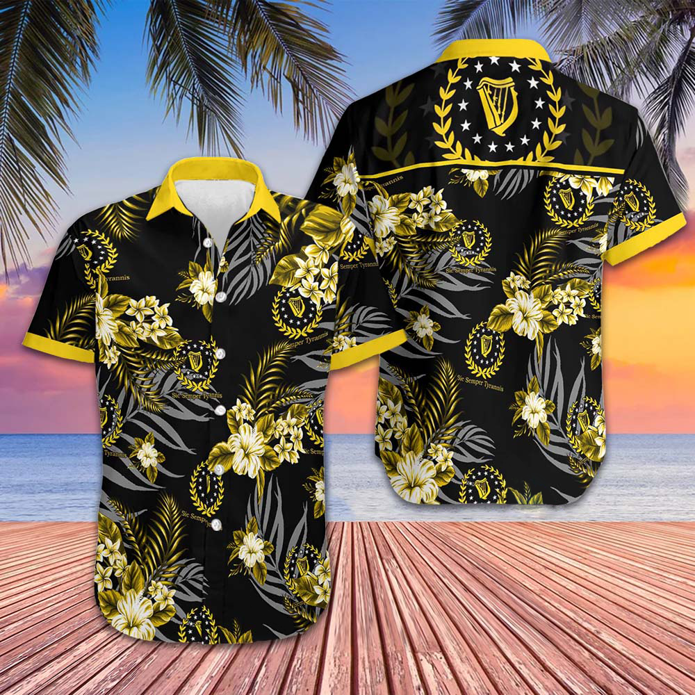 Tropical Pattern Hawaiian Shirt Mens Beach Button Up Shirts Gifts For Brother