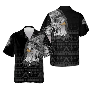 Spirit Eagle With Headdress Native American Hawaiian Shirt Cool Summer Shirts For Guys