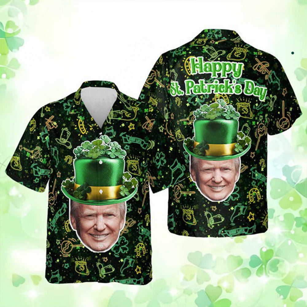 2026 Happy St. Patrick's Day Hawaiian Shirt President 2026 Won Irish Holiday Shirt
