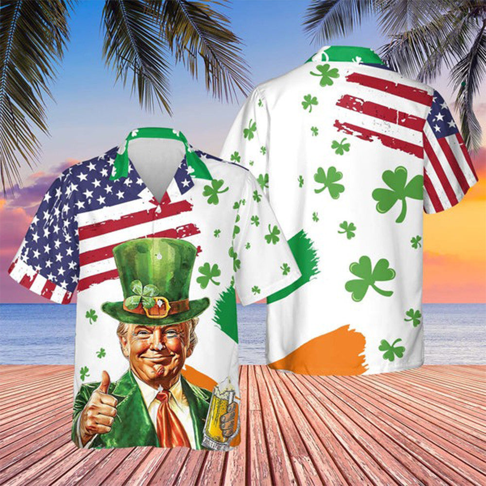 2026 Dancing St. Patrick's Day Hawaiian Shirt St Patrick's Shirts Funny Irish Gifts