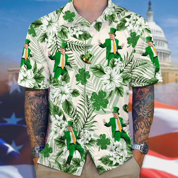 Dancing 2026 Patrick's Day Hawaiian Shirt Make America Great Again 2026 47 Merch