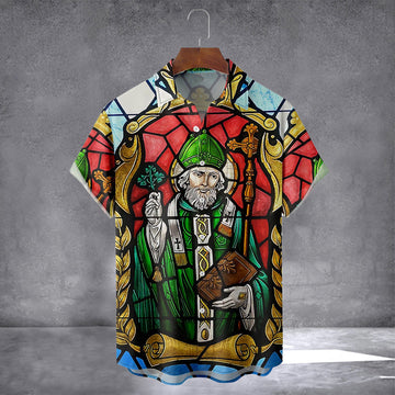 Happy St Patrick's Day Hawaiian Shirt With Pocket March 17 Vintage Shirt Gifts For Irish