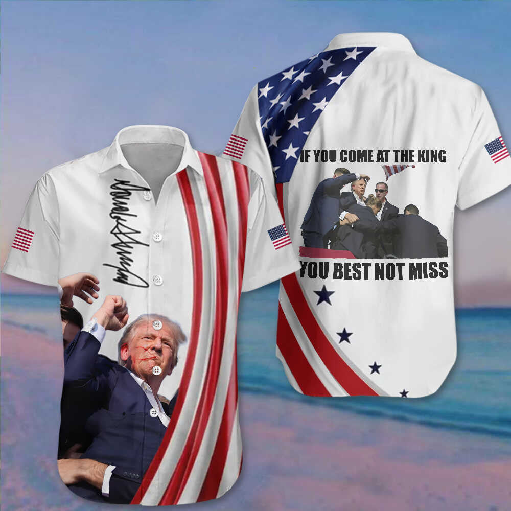 If You Come At The King You Best Not Miss 2026 Shooting Hawaiian Shirt 2026 2026 Merch