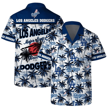 LA Los Angeles Dodgers Hawaiian Shirt Baseball Palms Aloha Shirt Unique Gifts For Fans