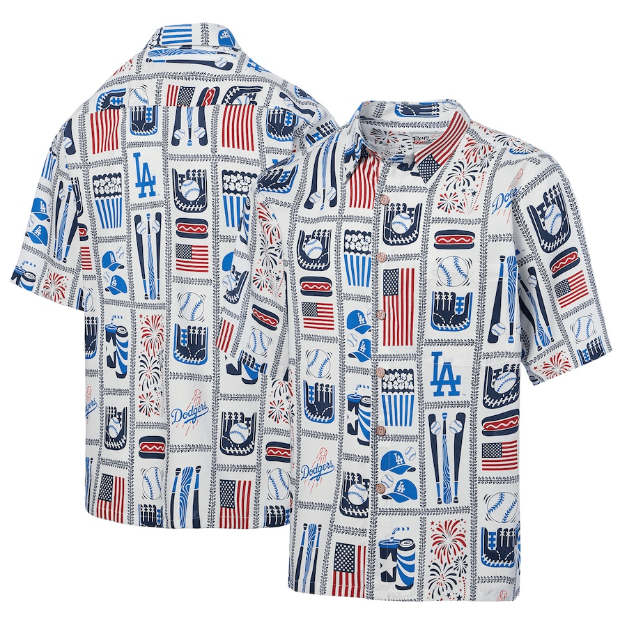 Los Angeles Dodgers Hawaiian Shirt LA Dodgers Aloha Shirt 4Th Of July Gift Ideas