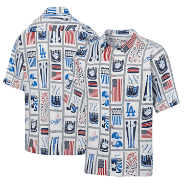 Los Angeles Dodgers Hawaiian Shirt LA Dodgers Aloha Shirt 4Th Of July Gift Ideas