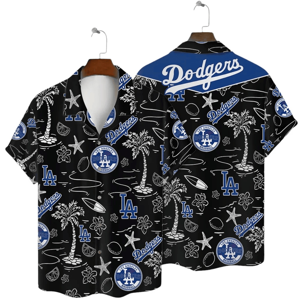 LA Los Angeles Dodgers Hawaiian Shirt Baseball Summer Beach Aloha Shirt Holiday Fan Gifts