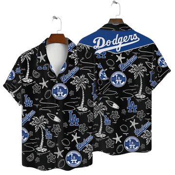 LA Los Angeles Dodgers Hawaiian Shirt Baseball Summer Beach Aloha Shirt Holiday Fan Gifts