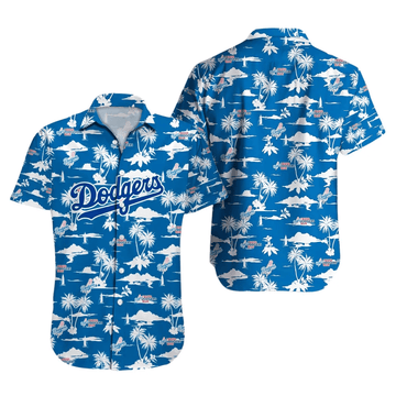 LA Los Angeles Dodgers Hawaiian Shirt Tropical Sunset Aloha Shirt Cool Dodgers Gifts