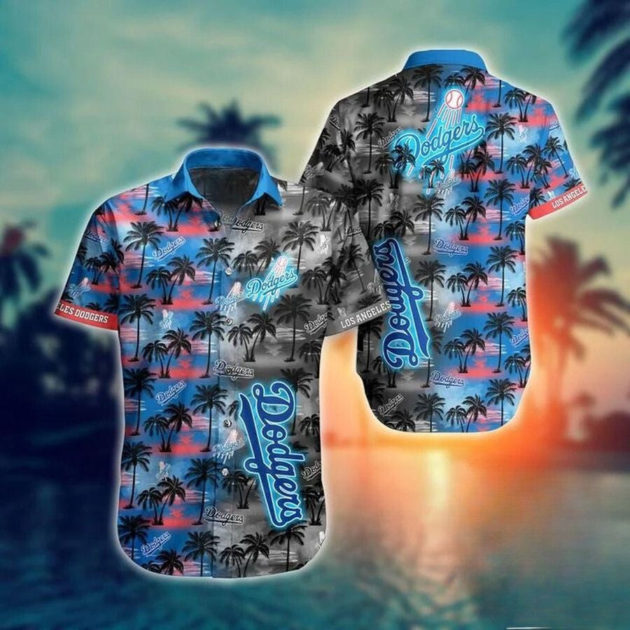 LA Los Angeles Dodgers Hawaiian Shirt Tropical Twilight Aloha Shirt Dodger Gifts For Dad