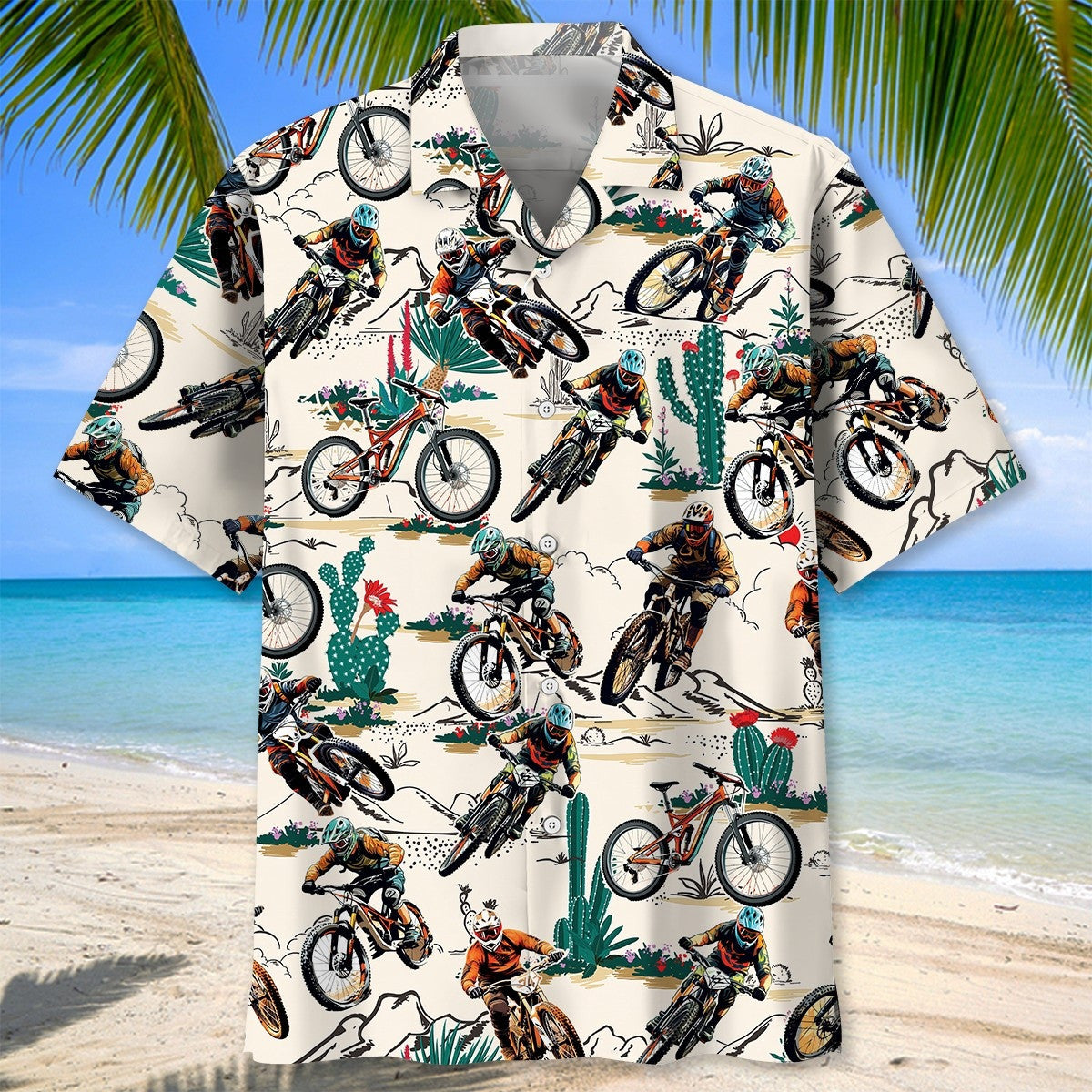 Desert Mountain Bike Racing Hawaiian Shirt Best Father's Day Gifts For Husband