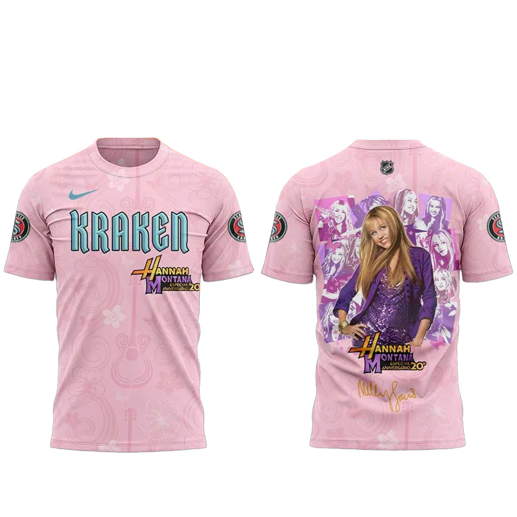 Seattle Kraken x Hannah Montana 20th Anniversary Shirt