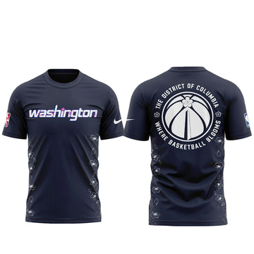 Washington Wizards Cherry Blossom Navy Shirt