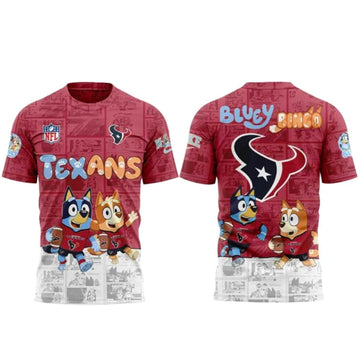 Houston Texans x Bluey and Bingo Shirt