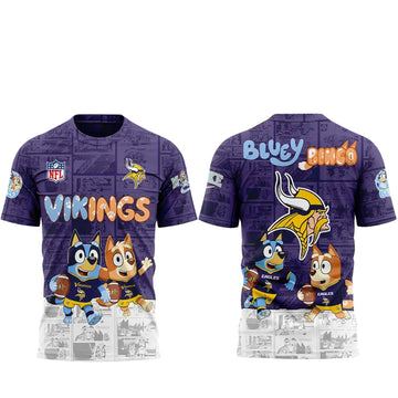 Minnesota Vikings x Bluey and Bingo Shirt