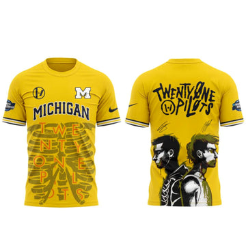Michigan Wolverines x Twenty One Pilots 2026 NCAA March Madness Music Festival Shirt