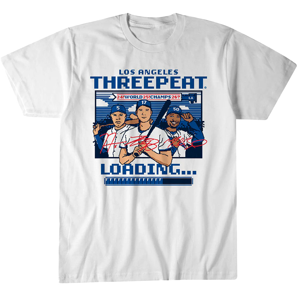 Los Angeles Baseball Threepeat Loading T-Shirt