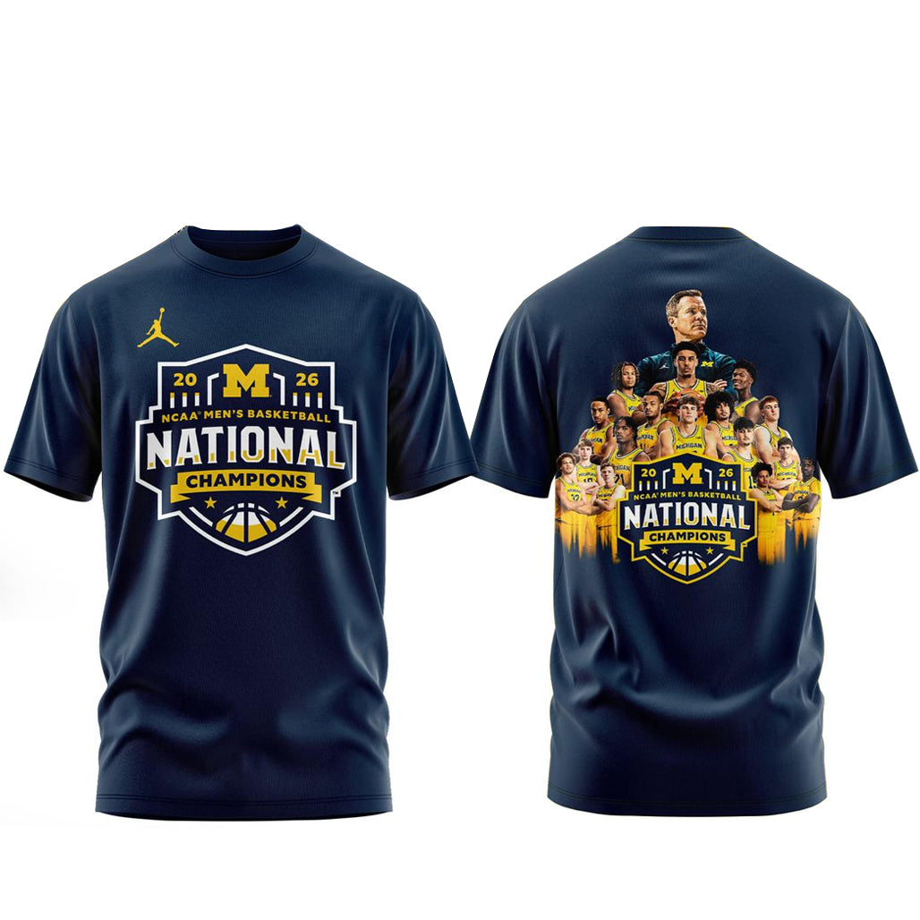 Michigan Wolverines 2026 NCAA National Champion Locker Room Trophy Shirt