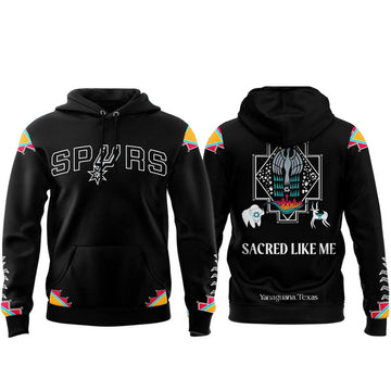 San Antonio Spurs 2026 Native American Heritage Sacred Like Me Hoodie