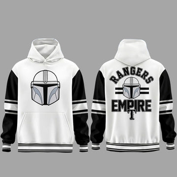 Texas Rangers 2026 Star Wars Night Classic Black And White Hoodie
