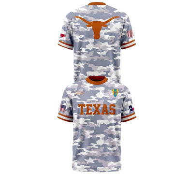 Texas Longhorns Military Appreciation 2026 Night Camo Shirt