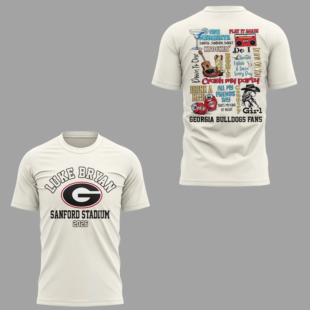 Georgia Bulldogs x Live Between The Hedges Sanford Stadium 2026 Shirt
