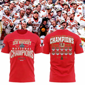 Denver Pioneers 11-Time NCAA Ice Hockey National Champions 2026 Shirt