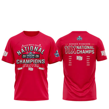 Denver Pioneers Men’s Hockey 2026 National Champions Shirt
