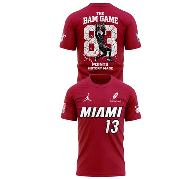 Bam Adebayo Miami Heat The Bam Game 83 Point History Shirt