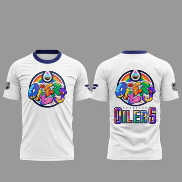 Edmonton Oilers Celebrating Pride Night 2026 Shirt
